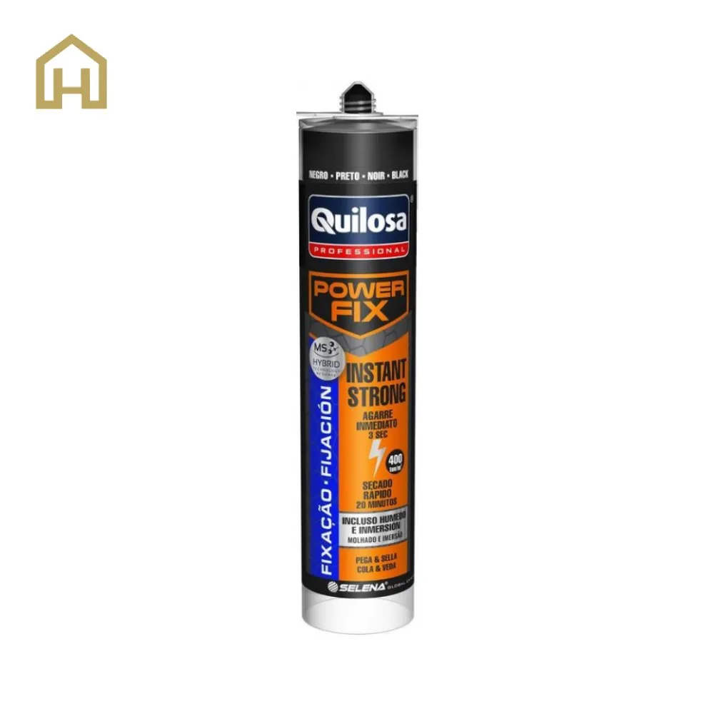 [HEM-QUI-ADHE-CAJAAdhe6NE] ADHESIVO DE MONTAJE POWER FIX INSTANT STRONG 280ML NEGRO