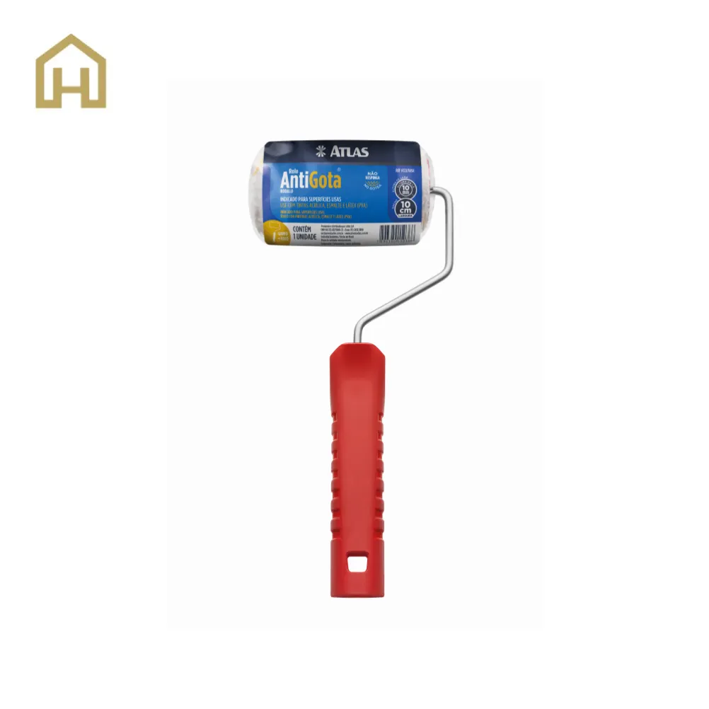 [HEM-ATL-ROD.CT-4P-SR-1] Rodillo Antigota corto 4” Para Tráfico + Mango SR (21/10SR)