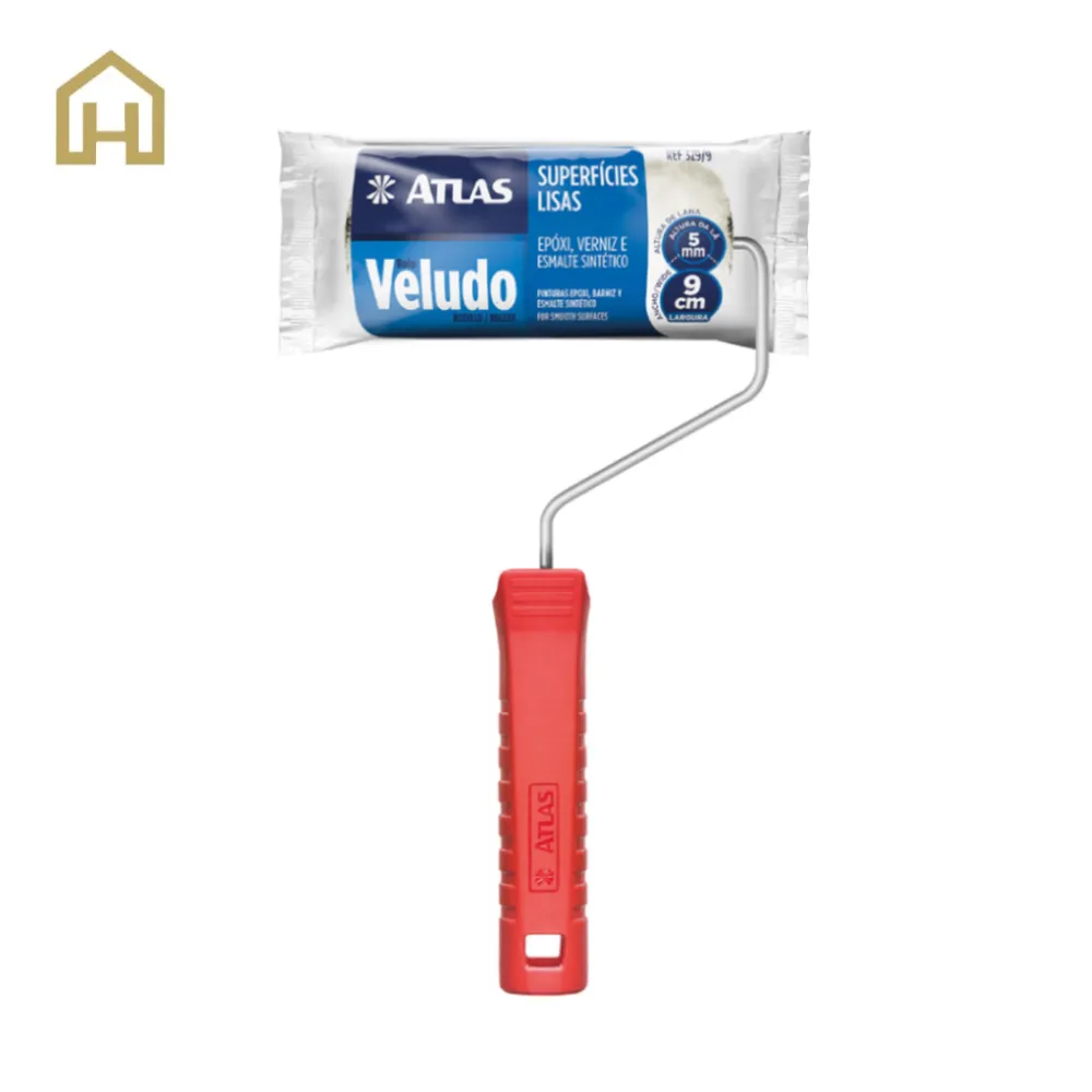 [HEM-ATL-ROD.VE-3.5P-1] Rodillo  3.5” Veludo (9 cm)